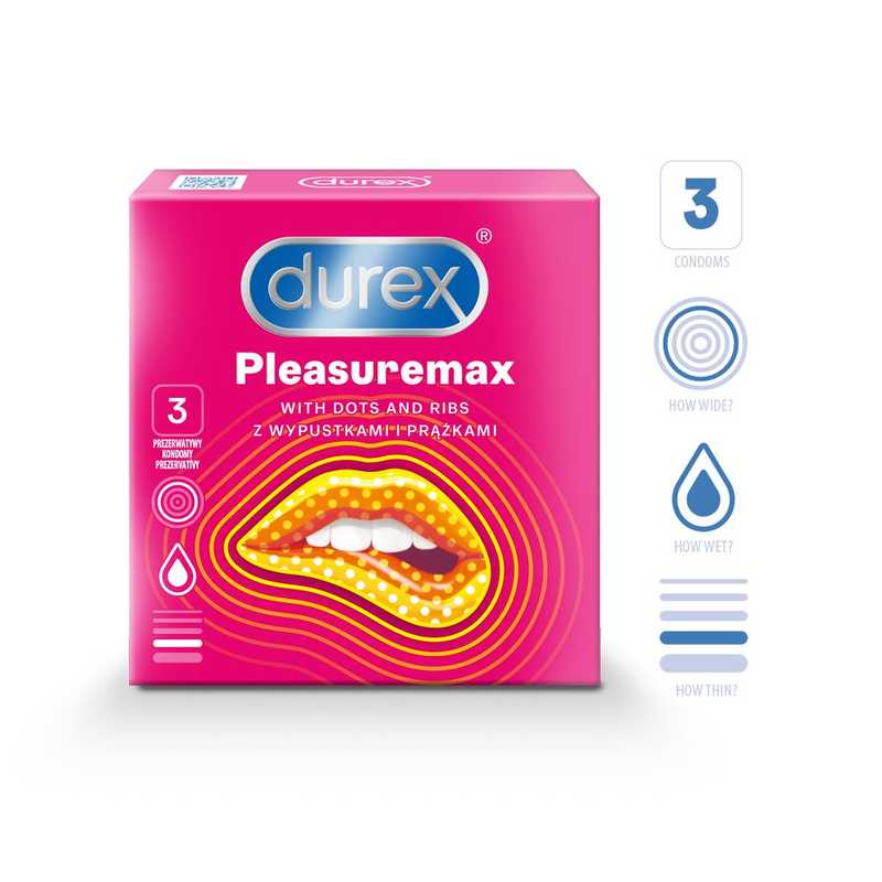 Durex Pleasuremax 3 pak