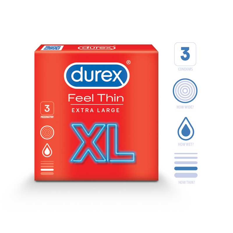 DUREX FEEL THIN XL N3 
